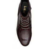 LOTUS Paisley Bordo Patent Ankle Boot