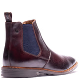 BASE LONDON Kensington Washed Brown Chelsea Boot