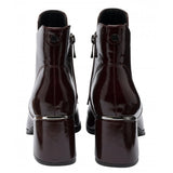 LOTUS Paisley Bordo Patent Ankle Boot