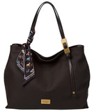 BESSIE LONDON Coffee Slouchy Shoulder Bag