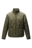 EMRECO Khaki Quilted Funnel Neck Jacket