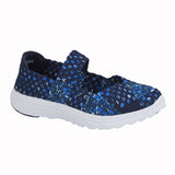 DEK Blue/Navy Elasticated Summer Shoe