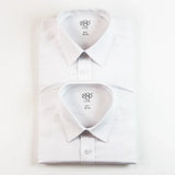 1880 CLUB White Long Sleeve Easy Care Shirts - Twin Pack Tapered Fit