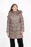 MUDFLOWER Grey Diamond Quilted Coat 327