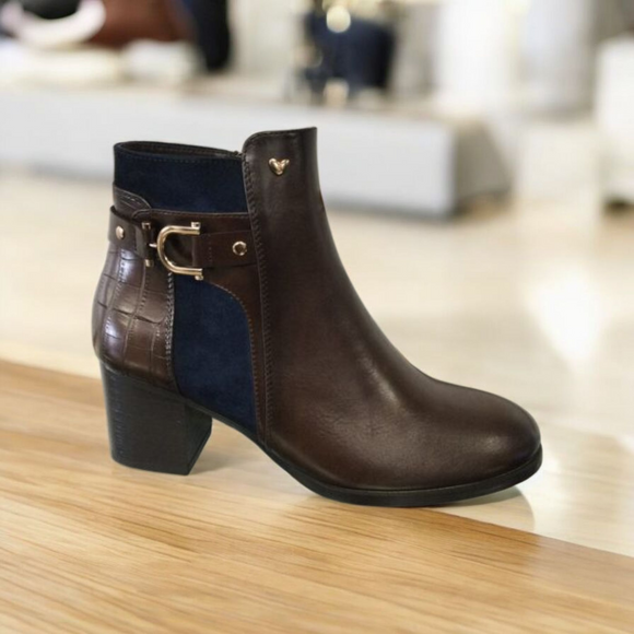 SUSST Suzy Brown Block Heel Boot