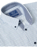 DRIFTER Blue and White Regular Short Sleeve Casual Shirt
14126SS/12