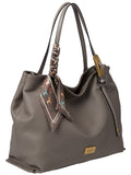 BESSIE LONDON Taupe Slouchy Shoulder Bag