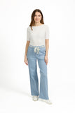 MUDFLOWER Blue Wide Leg Trousers 263