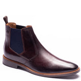 BASE LONDON Kensington Washed Brown Chelsea Boot