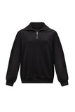 EMRECO Black Half Zip Jersey Top