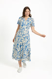 MUDFLOWER Ivory Leaf Print Dress 239