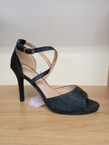 SORENTO Lyrath Black Sparkle Heeled Sandal
