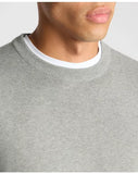 Remus Uomo Light Grey Long Sleeve Crew Neck Sweater
