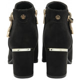 LOTUS Tina Black Heeled Ankle Boot