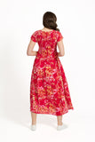 MUDFLOWER Red Paisley Print Summer Dress 243