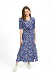 MUDFLOWER Blue Ditsy Print Midi Dress 265