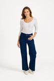 MUDFLOWER Blue Wide Leg Jeans