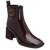 LOTUS Quincy Bordo Patent Ankle Boot
