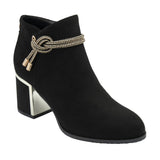 LOTUS Tina Black Heeled Ankle Boot