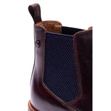 BASE LONDON Kensington Washed Brown Chelsea Boot
