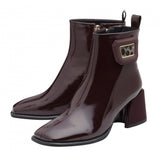 LOTUS Quincy Bordo Patent Ankle Boot
