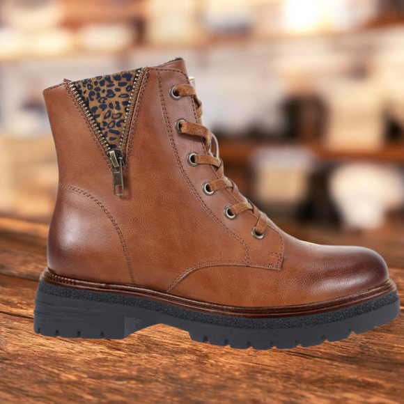 SUSST Cliona Tan Chunky Ankle Boot