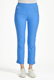 MUDFLOWER Blue Button Detail Bengaline Trousers