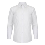 1880 CLUB White Long Sleeve Easy Care Shirts - Twin Pack Tapered Fit
