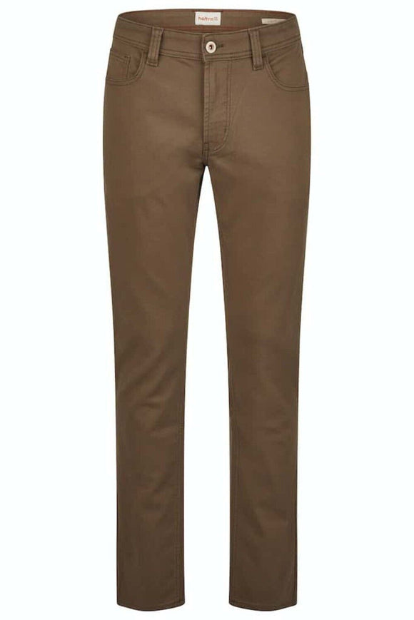 Hattric Men's Trousers Harris Modern Stretch 688455-2235-16 Mid Brown