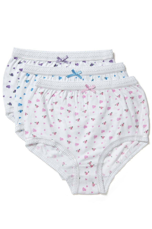 MARLON Floral Cotton Full Briefs - 3pp