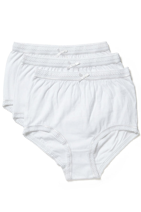 MARLON Whilte Cotton Full Briefs - 3pp