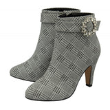 LOTUS Adele Silver Check Ankle Boot