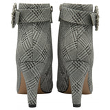 LOTUS Adele Silver Check Ankle Boot