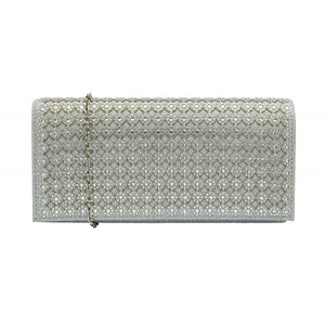 LOTUS Diva Silver Shimmer Clutch