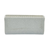 LOTUS Diva Silver Shimmer Clutch