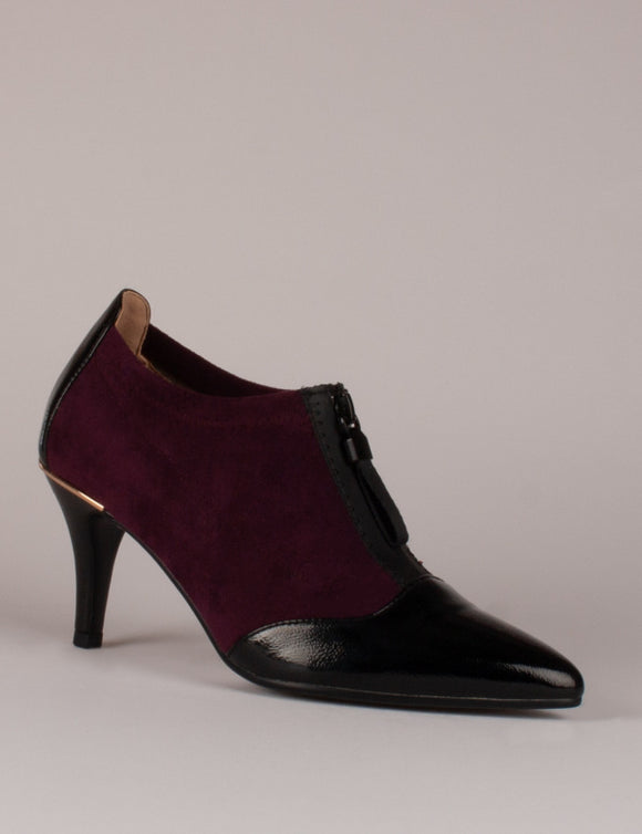 KATE APPLEBY Smethwich Wine & Black Shoe Boot