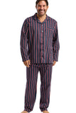 WEST RIDGE Striped Brushed Cotton Pyjama Set