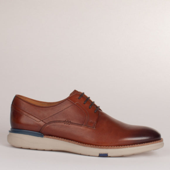 ESCAPE Sylvester Brandy Laced Leather Shoe