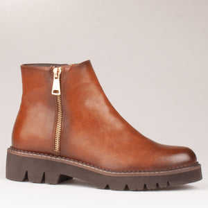 ZANNI & CO Tamra Chunky Tan Boot