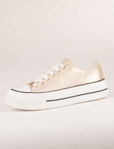 TOMMY BOWE Tobin Gold Laced Sneaker