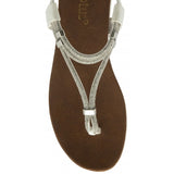 LOTUS Chica White Toe Post Sandal