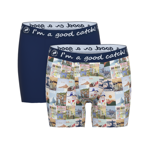 A Fish Named Fred Long Boxer Brief 628