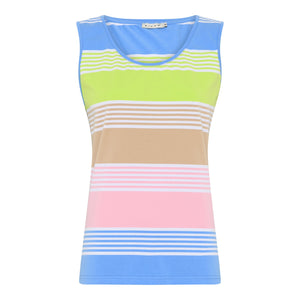 MICHA Striped Cotton Vest Top