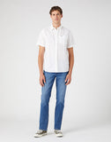 WRANGLER White Short Sleeve 1 Pocket Shirt
