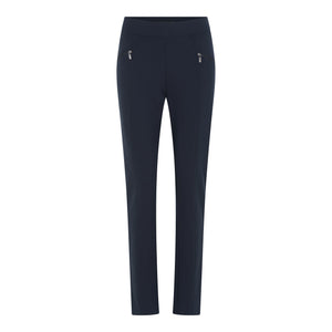 MICHA Navy Stretch Fabric Trouser