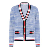 MICHA Melange Blue College Cardigan