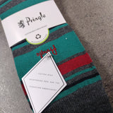 PRINGLE Grey Cotton Rich Crew Socks 3 Pair Pack