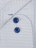 Blue & White Long Sleeve Formal Shirt - Daniel Grahame