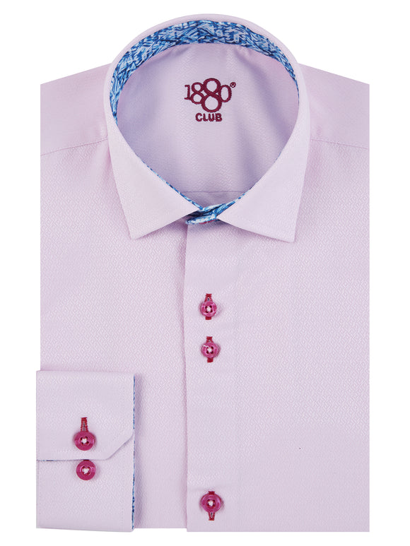 1880 CLUB Boys Pink Toulon Formal Shirt 25625/62