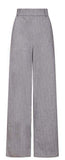 Grey Wide Leg Trousers - Smashed Lemon